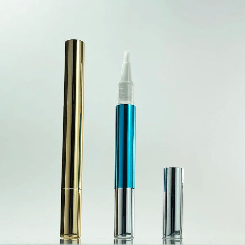 2ML Empty Aluminum Personalized Cosmetic Silver Gold Cuticle Oil Lip Gloss Twist Pen