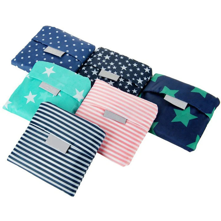Hot Sale Small Foldable Easy Carry Supermarket Shopping Pocket Tote Polyester Bag