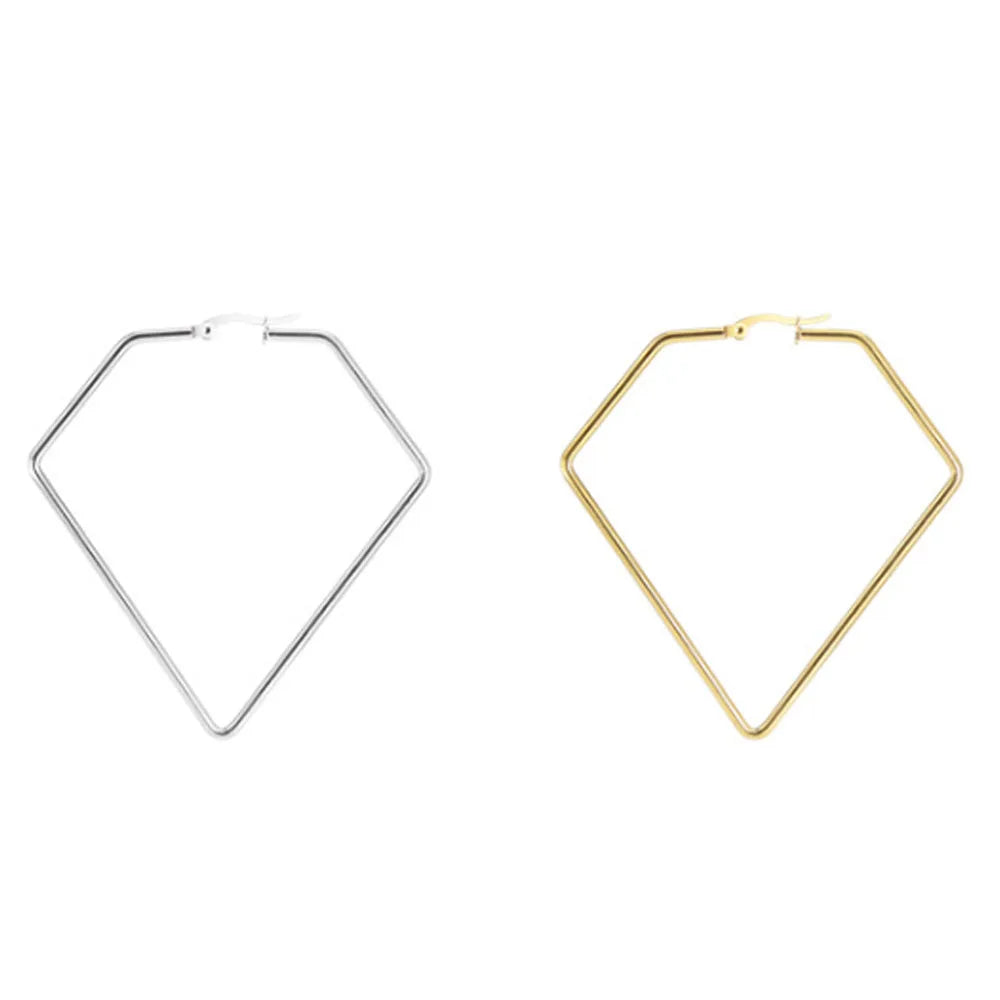 Fashion Stainless Steel Wire Star 70mm Dangle Hoop Diy Beads Hooped Earrings Accessories Outfit Party Jewelry Designer Jewelry