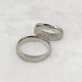 Lover's Alliance Anniversary Wedding Rings Sets for Men and Women Never Fade Silver Stainless Steel Jewelry Couples Ring
