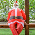 Inflatable Christmas Santa Claus Costume Unisex Adult Blow up Xmas Inflatable Costume Funny Festive Suit