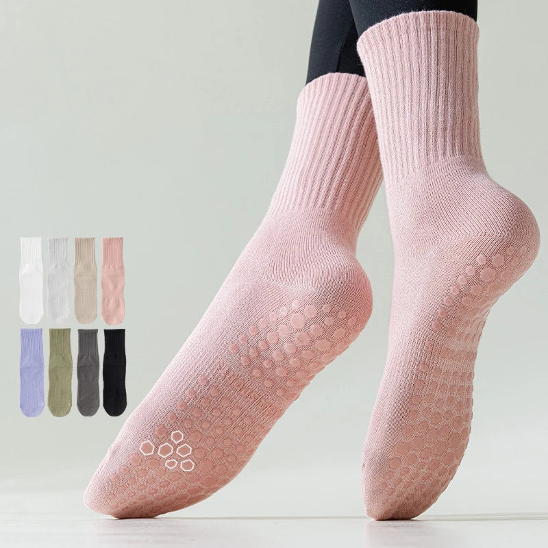 Yiwu Jingwen OEM Calcetines De Yoga Cotton Women Yoga Grip Socks