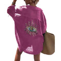 2024 Designer  Elegant Printed Casual Jacket Top Luxury Sunscreen Clothing Chiffon Blouses for Women