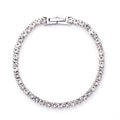 Custom Stainless Steel Fine Fashion Jewelry Womens Tennis Bracelets with Cubic Zircon Charms