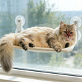 Cat Window Hammock Foldable Cordless Suitable for Both Use Robust Metal Frame Cat Beds for Indoor Cat Hammock