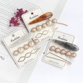 Wholesale Pearls Hair Clips for Women Girls Acrylic Hair Clip Set  for Birthday Valentines Day Gifts Bling Hairpins Headwear