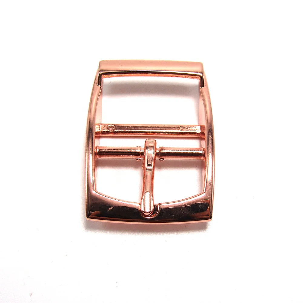 Metal Rose Gold Plated Buckle Double Bar Pin Buckle 38mm for Pet Color
