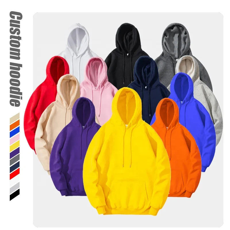 Custom Logo Men's Fitness Pullover Jogging Sweatshirts 100% Polyester Plain Hooded Tracksuit for Winter Season