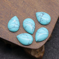 HZ Crystals Blue Turquoise Cabochon drop shape 10*14mm Loose Gemstone crystal jewelry