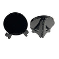 Wholesale Natural Black Obsidian Crystal Mirror Fengshui Plate for Decoration Gift