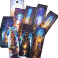 8pcs/pack Bookmarks Fantasy Continent Series Retro Scene Handbook DIY Material Decoration