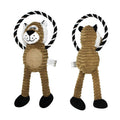 Factory Price New Eco-Friendly Interactive Lion Elephant Monkey Squeak Cat Rope Toys Soft Plush Nylon MegaBDM
