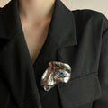 New High-end and Exquisite Brooch - Golden Personalized and Exaggerated Vintage Mask - Customizable