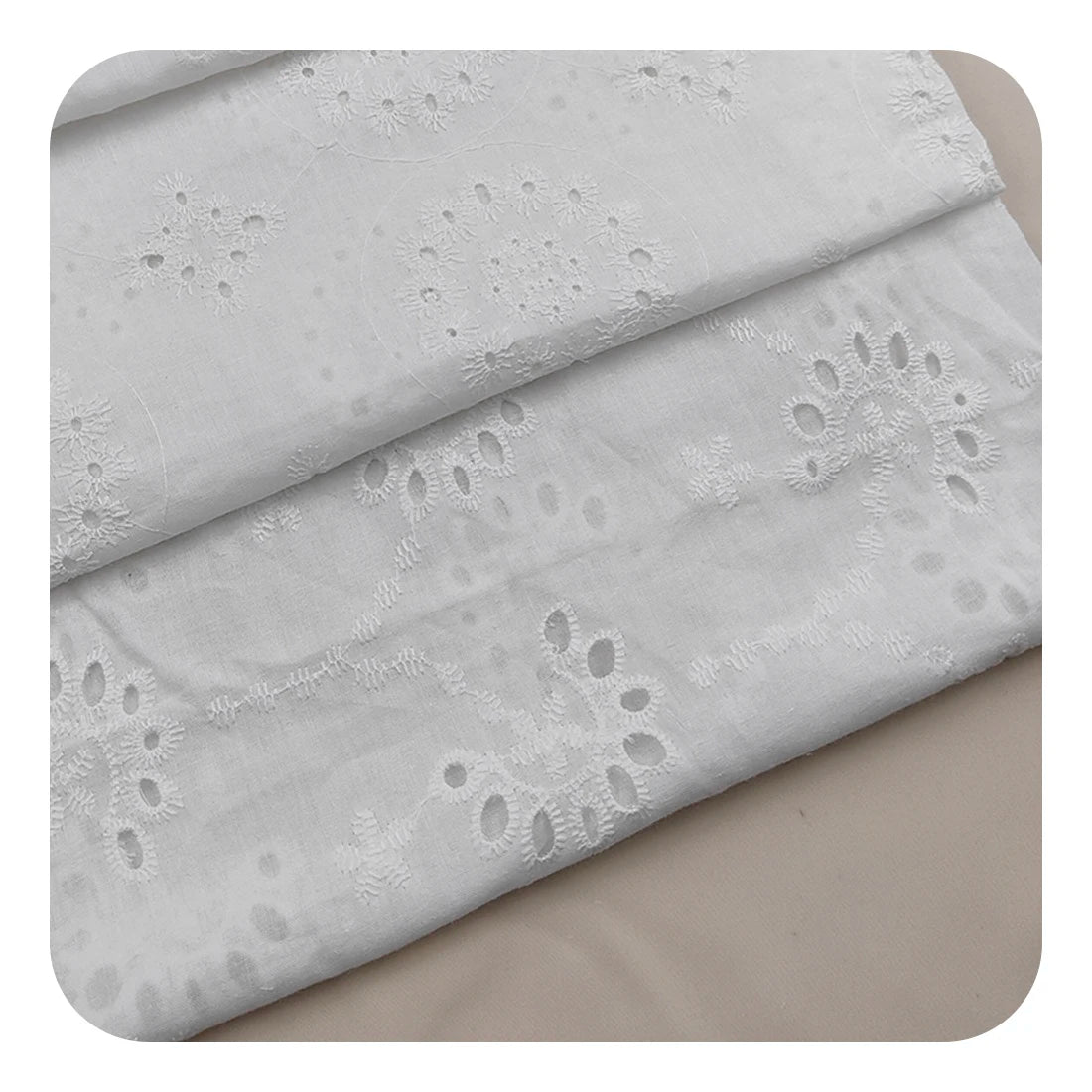 Organic Guipure Lace Trim Embroidery Fabric for Kids Punch Edges Border Clothing Accessories for Weddings and Home Textiles
