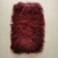 Modern Real Mongolian Sheepskin Fur Carpet Curly Lamb Fur Throw for Newborn Baby Photography Props Use at Home