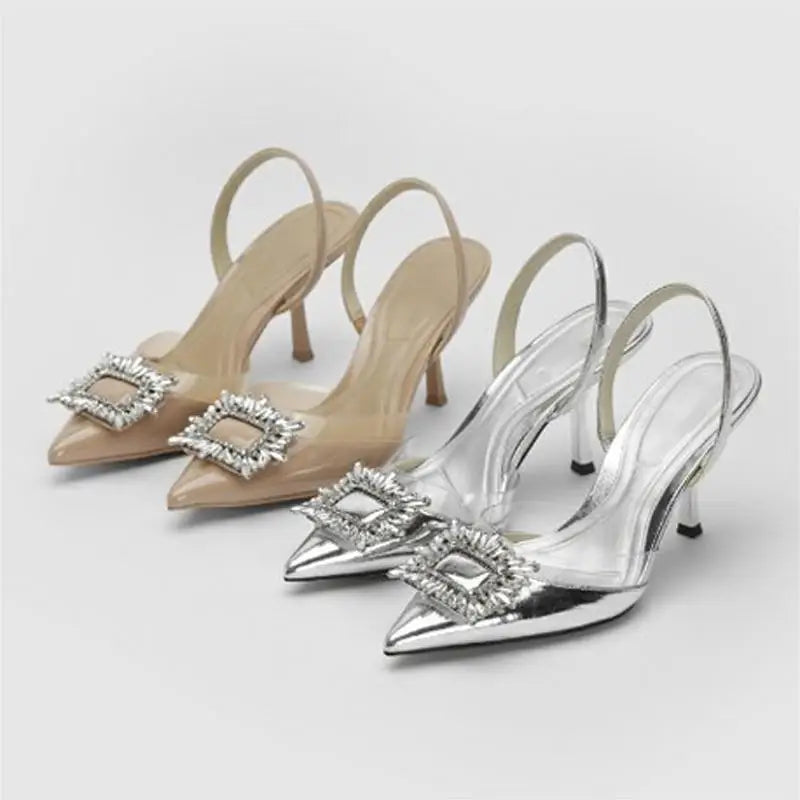 Women's Exquisite Luxury Half Shoes Heel Sandals 329
