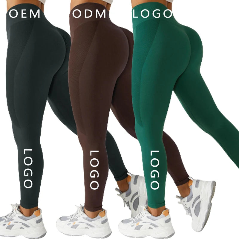 Workout Clothing Yoga Leggings High Waist Butt Lift Womens Tight No T Line Seamless Stretcing Breathable Gym Fitness Yoga Pants