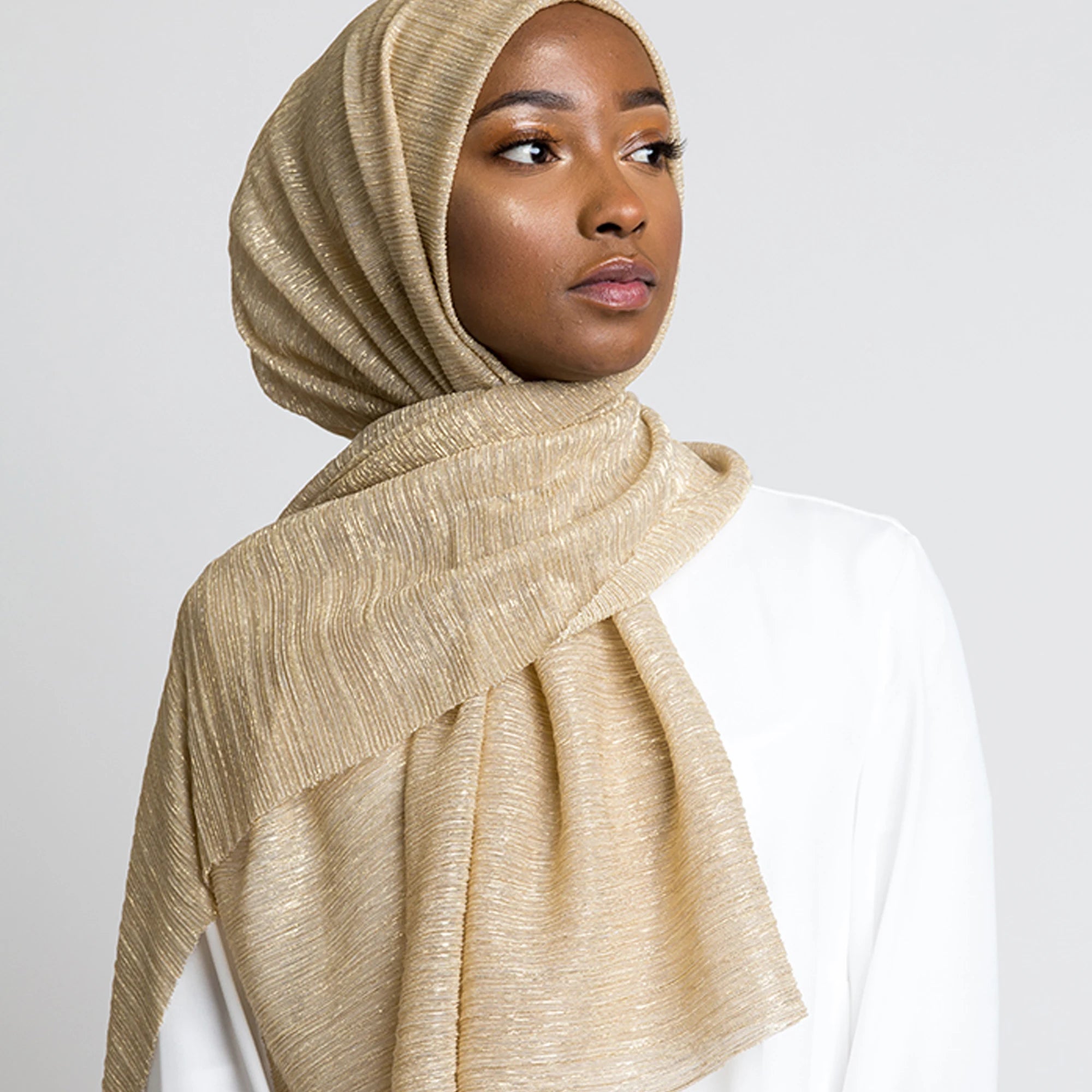 Hot Sale Arab Shiny Shimmer Glitter Sparkly Plain Color High Quality Scarf Wedding Hijab Shawl Wrap for Woman