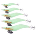 6.9g/10.8g/14.1g/19.3g/23.6g Fishing Lure Octopus Lure Shrimp Luminous Squid Jig Hooks