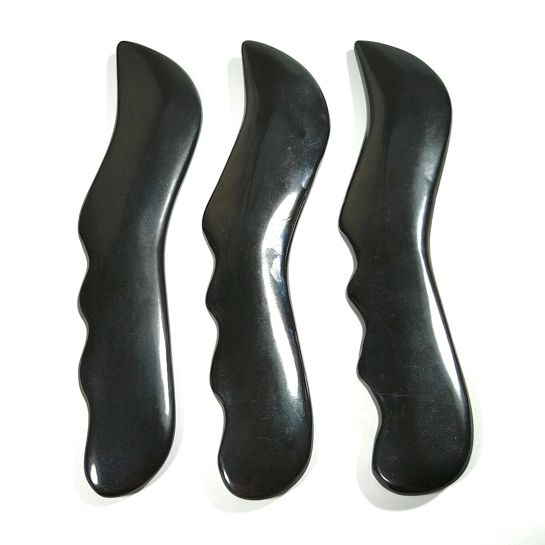 2026 Natural Bian Stone Jade Guasha Tools Spoon Shaped Eye Facial Massager For Acupressure Anti Aging Gua Sha