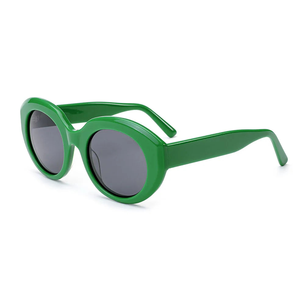 VIFF MB1221A Oval Acetate Sun Glasses Retro High Quality Sunglasses