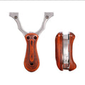Piaoyu Portable Stainless Steel Slingshot with Flat Rubber Band Sight New Folding Outdoor Shooting Design
