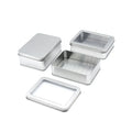 Factory Small Batch Custom Rectangular Cheap Food Grade Safe Storage Open Window Not Open Window Tea Candy Storage Tin Cans