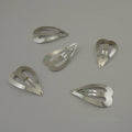 5.0cm Filigree Heart Metal Snap Clips for Girl's Plain BB Hairpins Kids Boutique Hair Accessories Lead Free Nickle Free