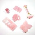 Diy 100% Natural Pure Jade Roller Facial Massage Set Facial Beauty Rose Quartz Jade Roller Package