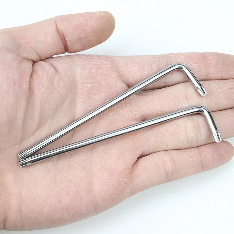 Anti-Theft Carbon Steel L Wrench Metric System for T6 T7 T8 T15 T20 T25 T30 Torx Allen Hey Hexagon Key