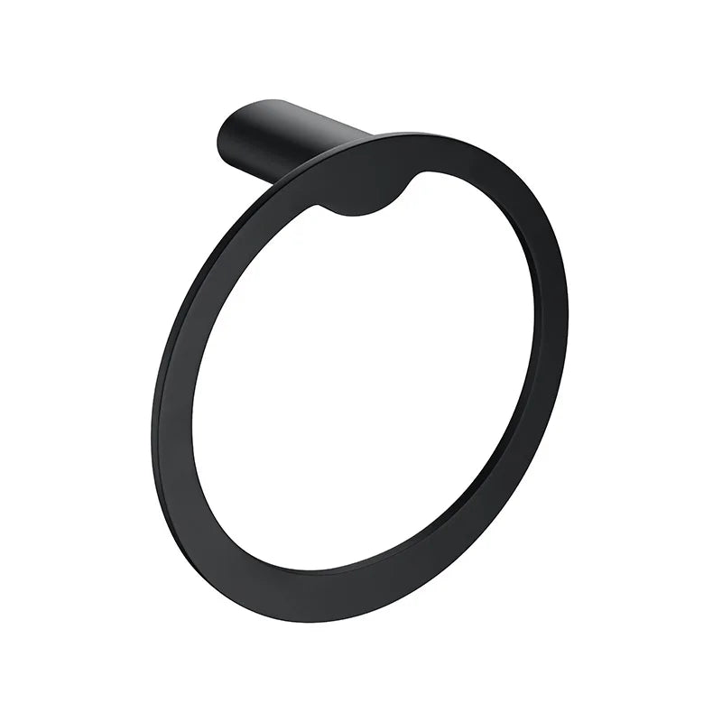 SUS304 Wall Mount Bathroom Hardware Satin Towel Ring Hand Towel Holder Brushed Nickel Towel Rack Circle Rings Stainless Steel