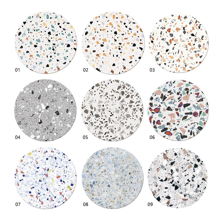 Attractive Price on 9-Pattern Set of Heat-Resistant Marble Ceramic Pots Coaster Mats & Pads