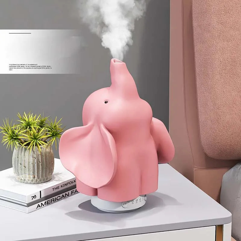 Resin Sculpture Aromatherapy Machine Table Ornament Cartoon Elephant Sculpture Humidifier Home Decoration