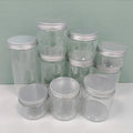 Wholesale 80ml PET Plastic Aluminum Cream Jars Food Grade 80g Plastic Packaging Jar Lids for Face Masks Lotions Shampoos Blushes