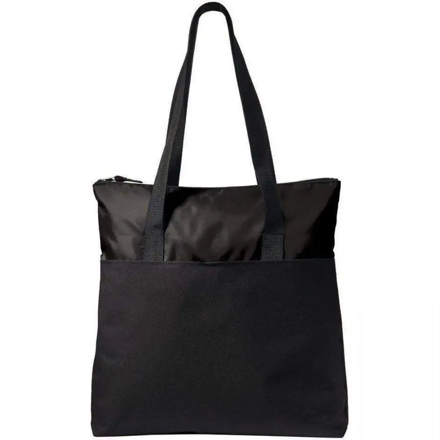 RUTH Ruthbag Medium Handled Poly Canvas Tote Bag Zipper Closure Letter Pattern Tablet Sleeve Front Pocket ZHEJIANG Wholesale