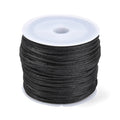 Multicolor 1mm Nylon Rope Korean Silk & Steel Chain Cord Hand-Woven Chinese Knot Beads 30m/roll for DIY Jewelry Production