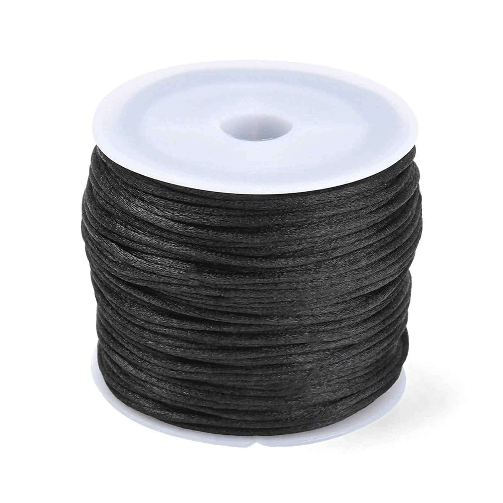 Multicolor 1mm Nylon Rope Korean Silk & Steel Chain Cord Hand-Woven Chinese Knot Beads 30m/roll for DIY Jewelry Production