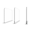 Clear Shelf Separator Acrylic Shelf Dividers for Wood Closet