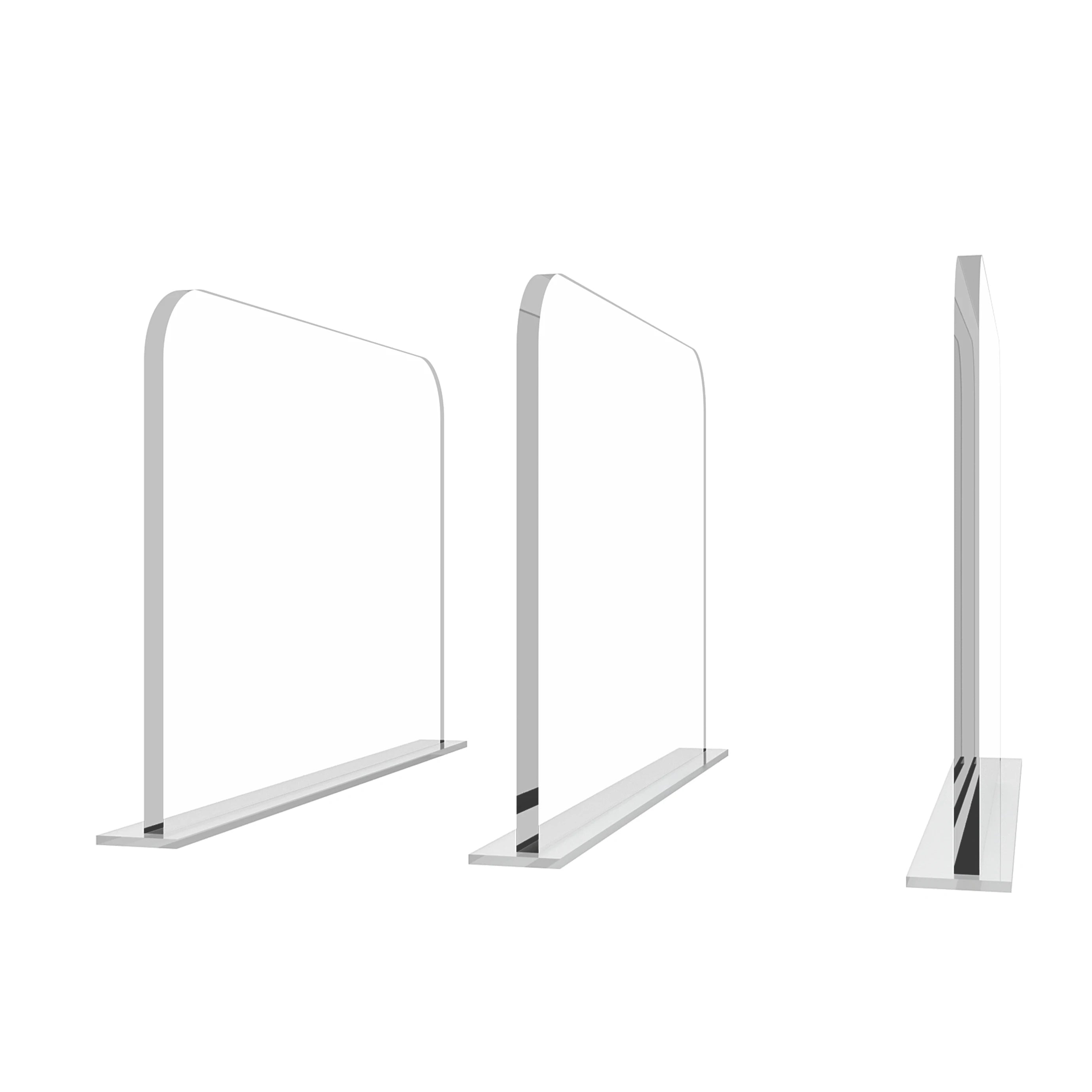 Clear Shelf Separator Acrylic Shelf Dividers for Wood Closet