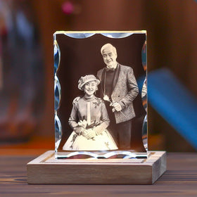 Honor of Crystal Crystal Blank Crystal Cube Blank for 2D/3D Photo Frame Laser Etched Engraving Gifts for Wedding Anniversary