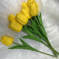 Artificial Flower Single Yellow Tulip Home Office Decoration Fake Flower