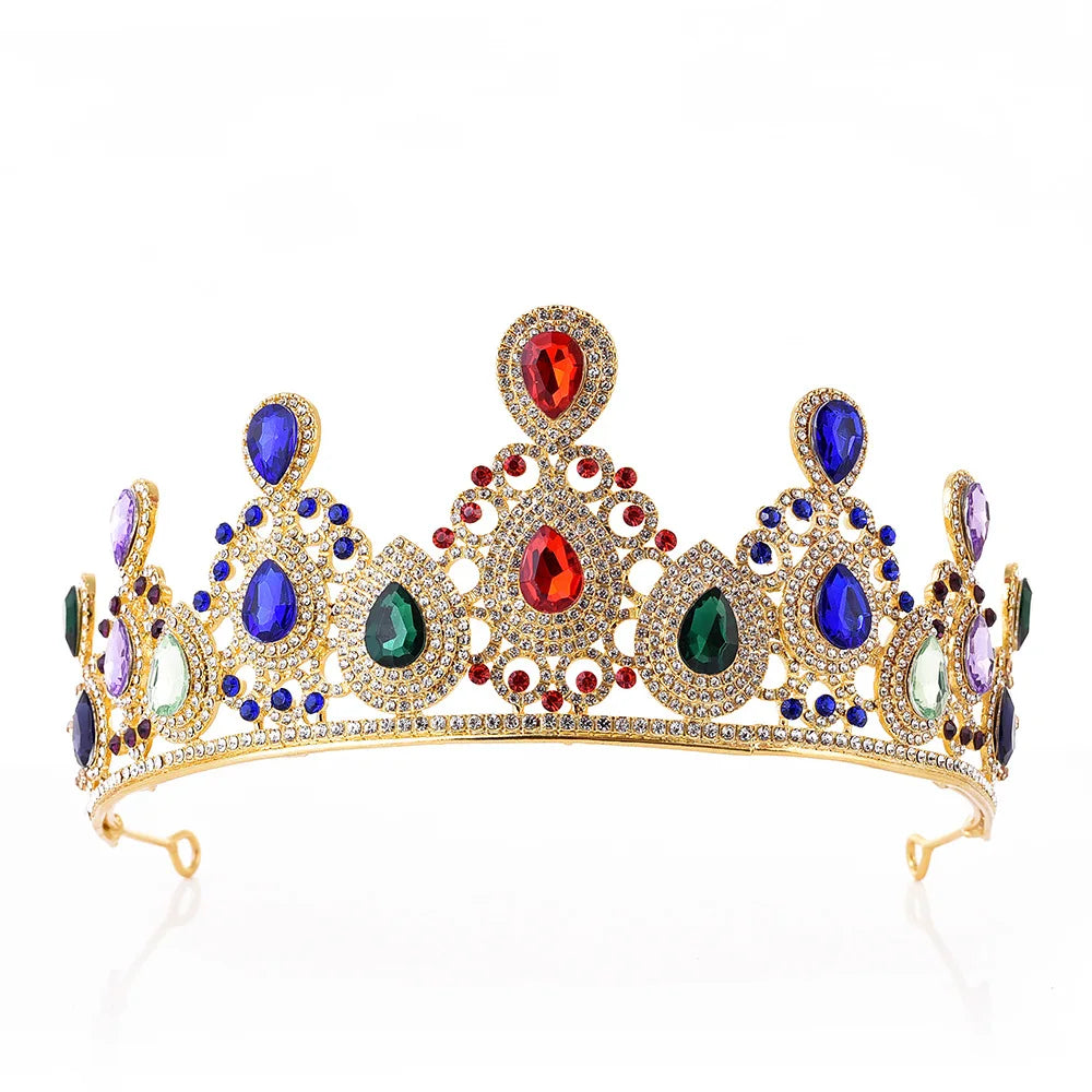 Hot Selling New Korean Popular Wholesale Rhinestone Wedding Crown Alloy Bride Crown Wedding Accessories Headpiece Tiara