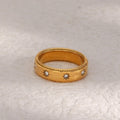 Drop Ship Vintage Star Shape Zircon Rings 18K Gold Plated Stainless Steel Rings Women Jewelry