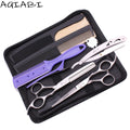 AQIABI Japan Stainless Hair Cutting Scissors Thinning Shears A1006 5.5'' 6'' 6.5'' Hairdressing Scissors with Sharp Blade Tip