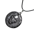 Kenny Crystals Wholesale Natural Crystal Stone Jewelry Black Hematite Lion Head Plane Flat Carving Pendant for Girls Gift