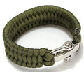 Camping Outdoor U-shape Adjustable Shackle Survival Bracelet with Nylon Strap Multi-function for Universal Use