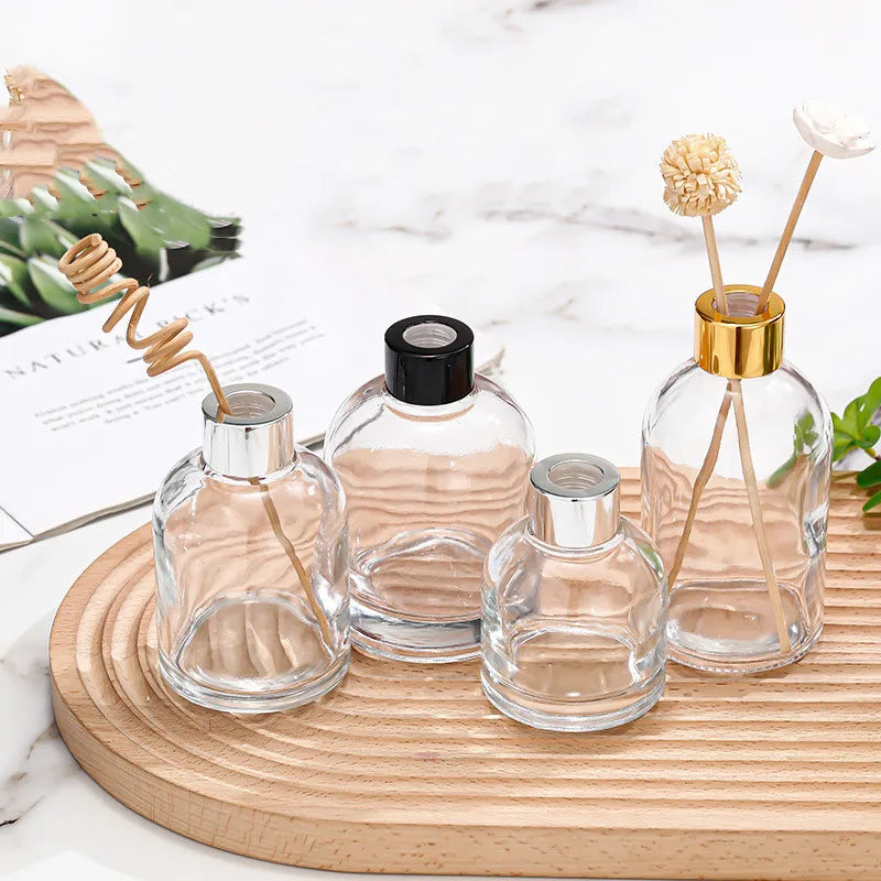 Wholesale Aroma Oil Glass Bottle 100ml 150ml 200ml 220ml clear Glass Essential Oil  Bottles with Screw Cap