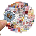 90PCS Cartoon Coffee Milk Tea Cup Aesthetic Stickers Minimalist Art Decor for Water BottleLaptopPhoneSkateboard Stickers