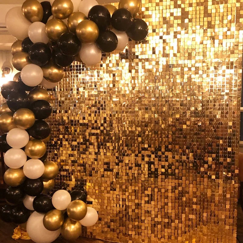 Vivid 3d Active Disco Decoration Sparkling Backdrop Sparkle Design Event Party Decorative Advertising Shimmer Sequin Wall Panel MegaBDM