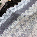 Factory Supply Hot Sale 24cm Cotton Thread Embroidery Mesh Fabric Lace Trim for Wonmen's Dress